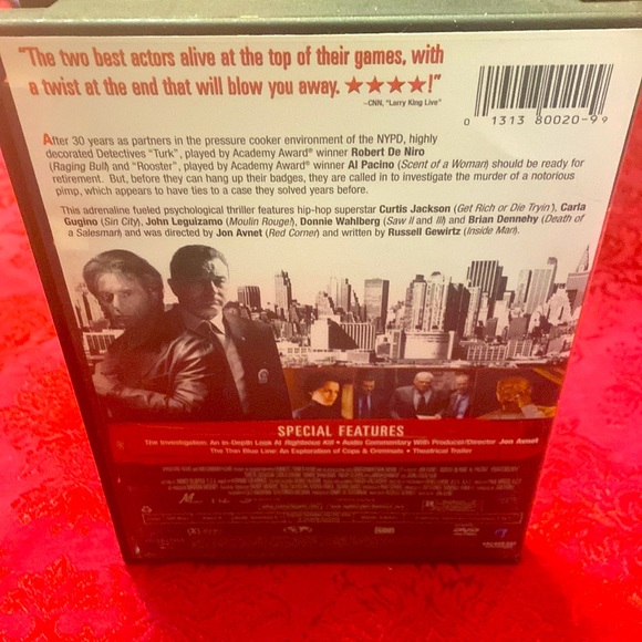 5/$10❤️❤️❤️Righteous Kill Robert Dinero & Al Pacino DVD - Picture 2 of 4